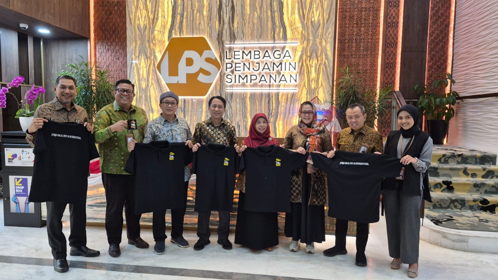 Perwakilan panitia Jogja Halal Fest #3 saat beraudiensi dengan Lembaga Penjamin Simpanan
